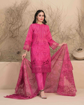 3-PC Stitched Embroidered Digital Printed Sarai By Tawakkal | D-3182